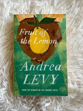 Fruit of the Lemon by Andrea Levy, novel Book - Green, Yellow, Brown